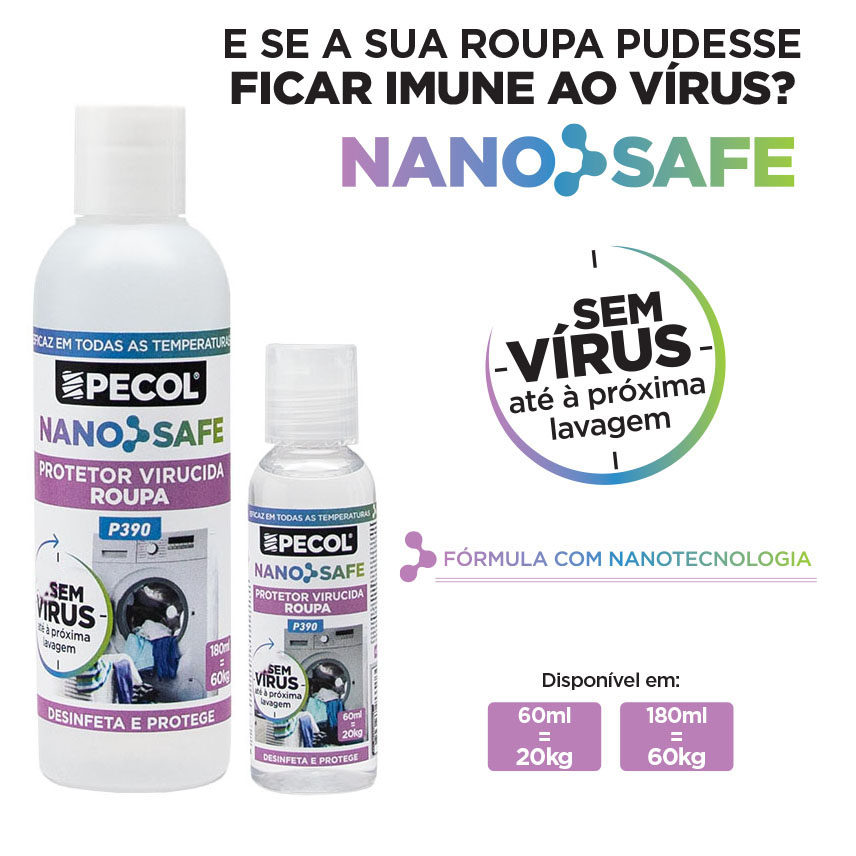 P390 Protetor Virucida para Roupa NANOSAFE